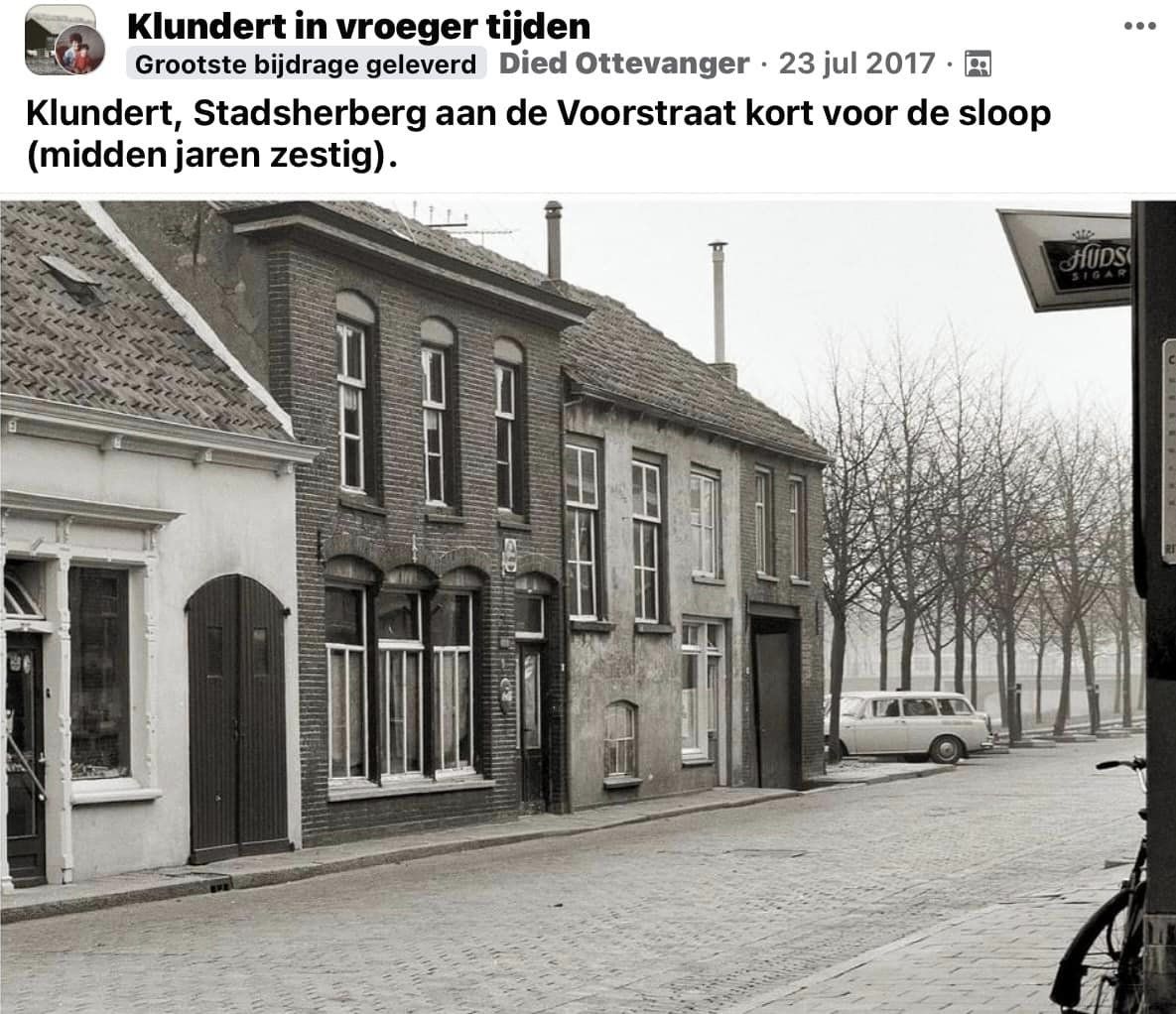 Klundert, Voorstraat Stadsherberg in Zwart-Wit